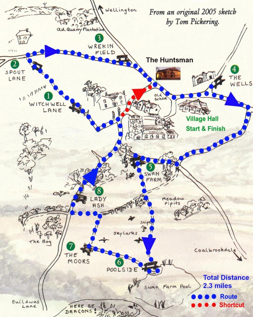 The Huntsman Of Little Wenlock Hotel Telford Ngoại thất bức ảnh